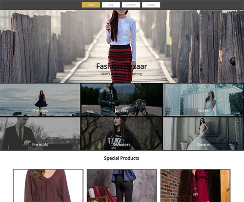 Template Website Fashion