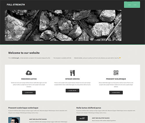 Template Web Hitam Putih